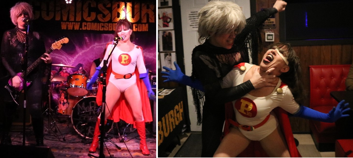 dysphoria_and_poderosa_battle_at_release_party__by_heroineburgh_dgxt09f.jpg