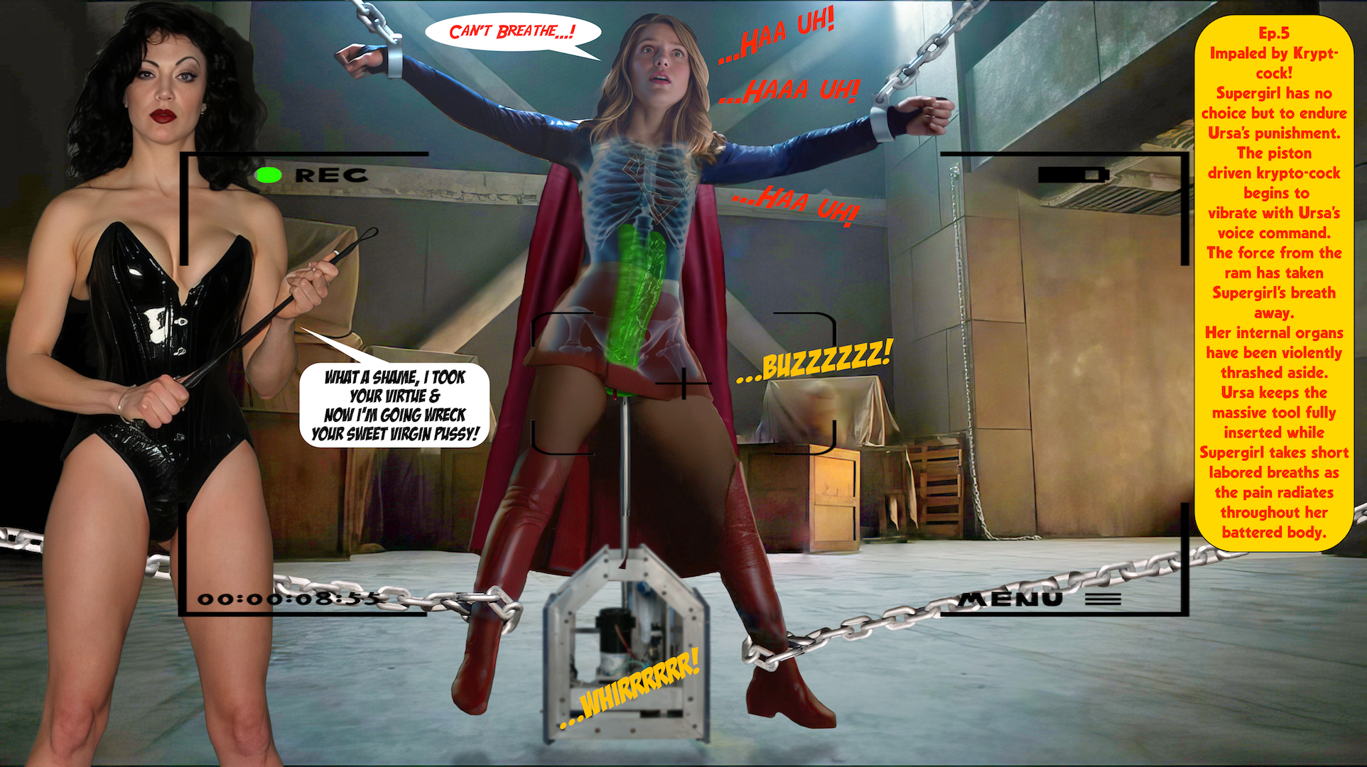 Ep.5 Supergirl Spreadeagle Impaled by Krypto-cock.png