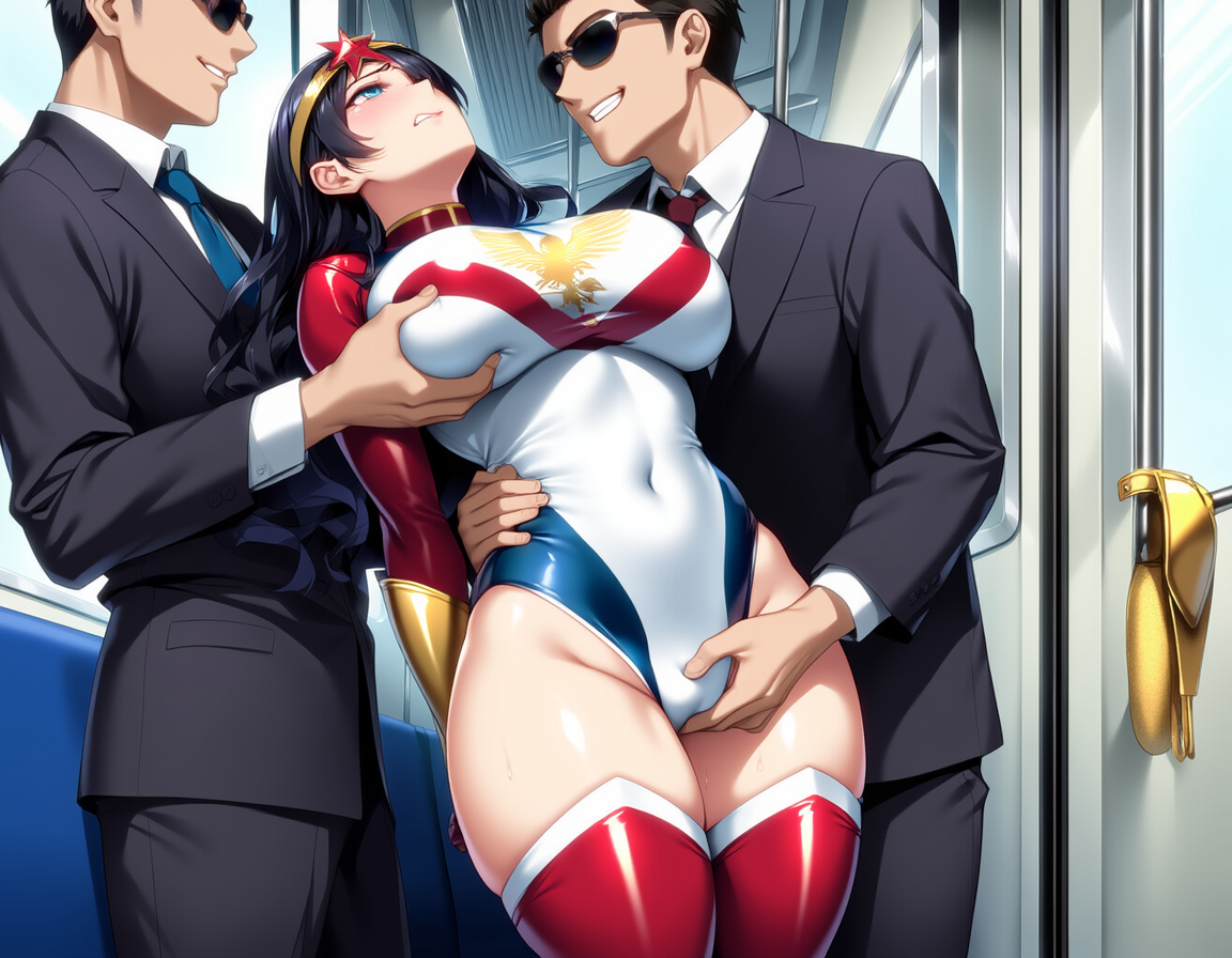 Amazonia and UltraGirl Depowered and Defiled 1.png