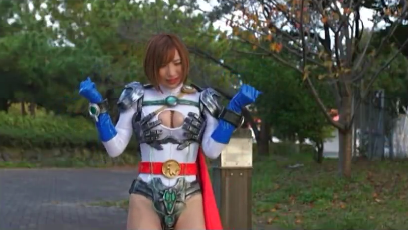 Powerlady trapped in a groping harness.png